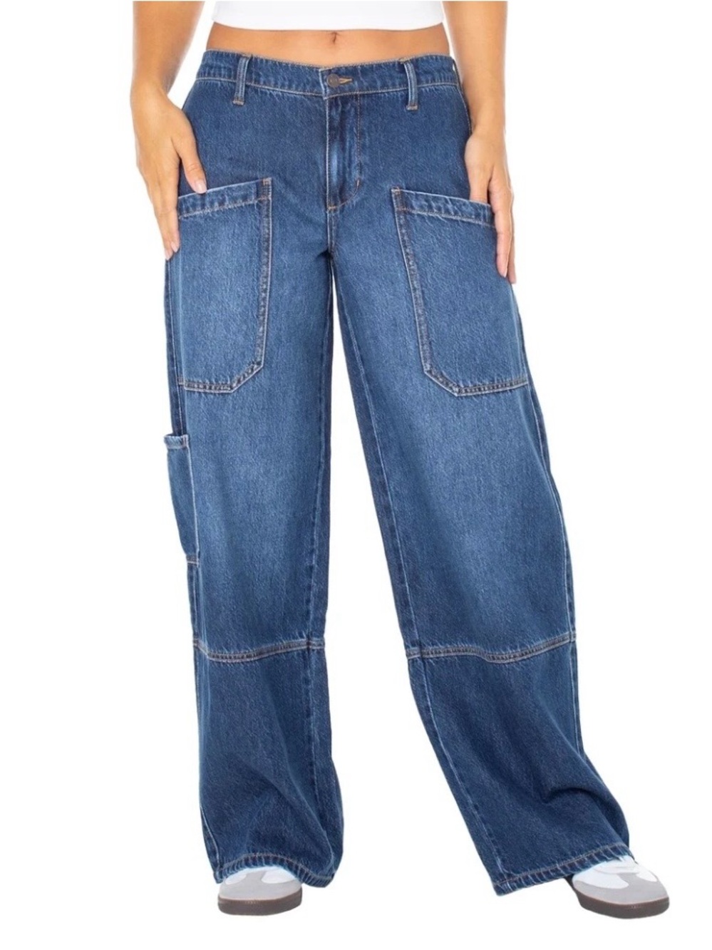 Celebrity Pink Relaxed Blue Carpenter Jeans